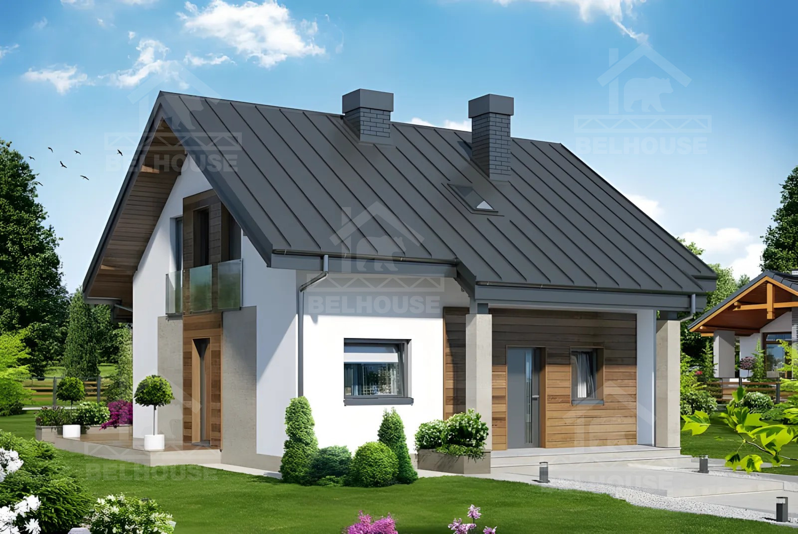 Каркасный дом, проект №255К