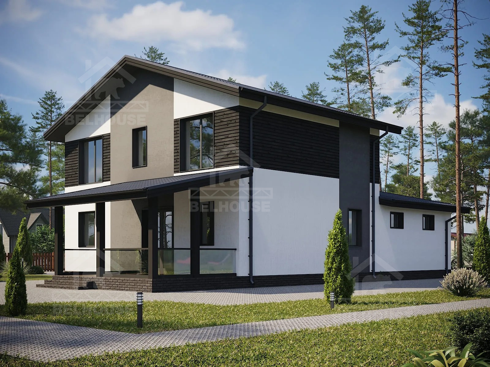 Каркасный дом, проект №256